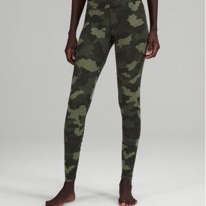 lululemon athletica Green Camo Leggings